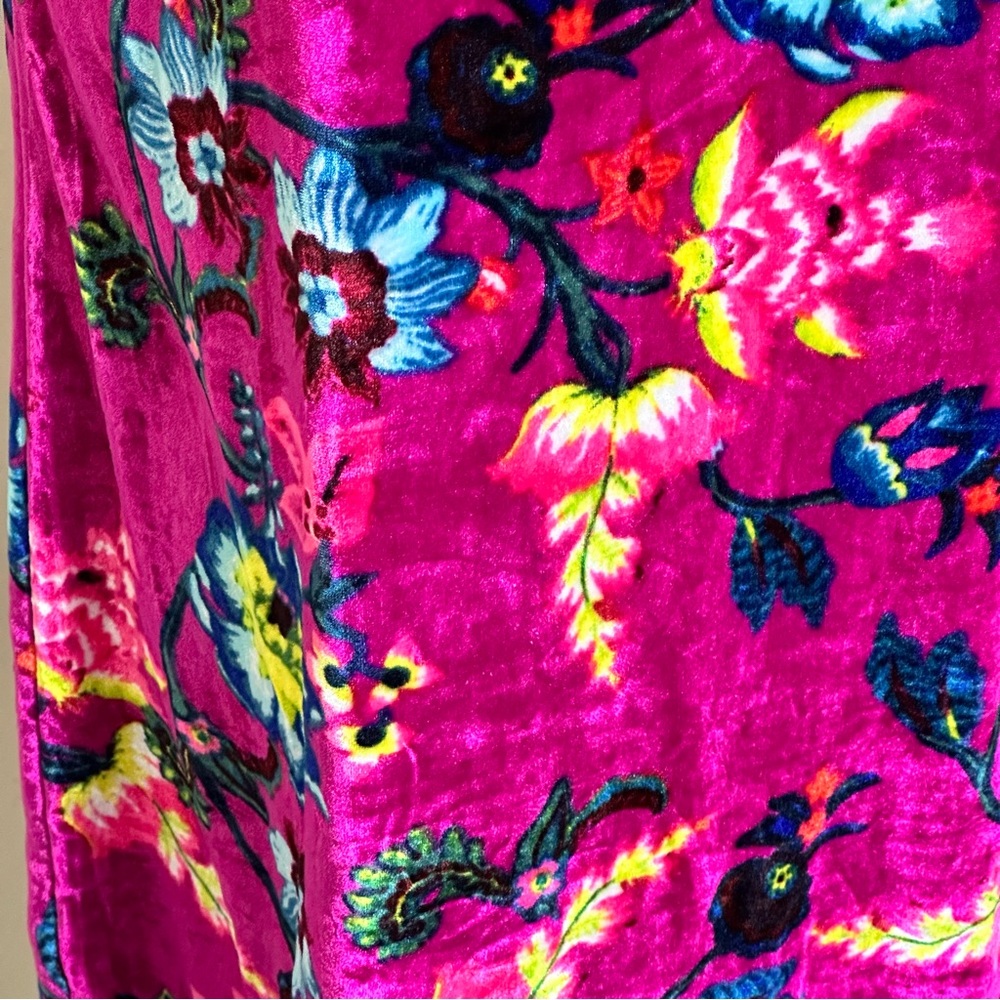 Anthropologie Shania Velvet Slip Floral Dress Sz Small New NWT - Picture 10 of 10